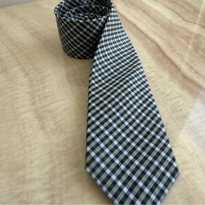 Original Penguin Green, Blue and Mauve Plaid Silk Tie